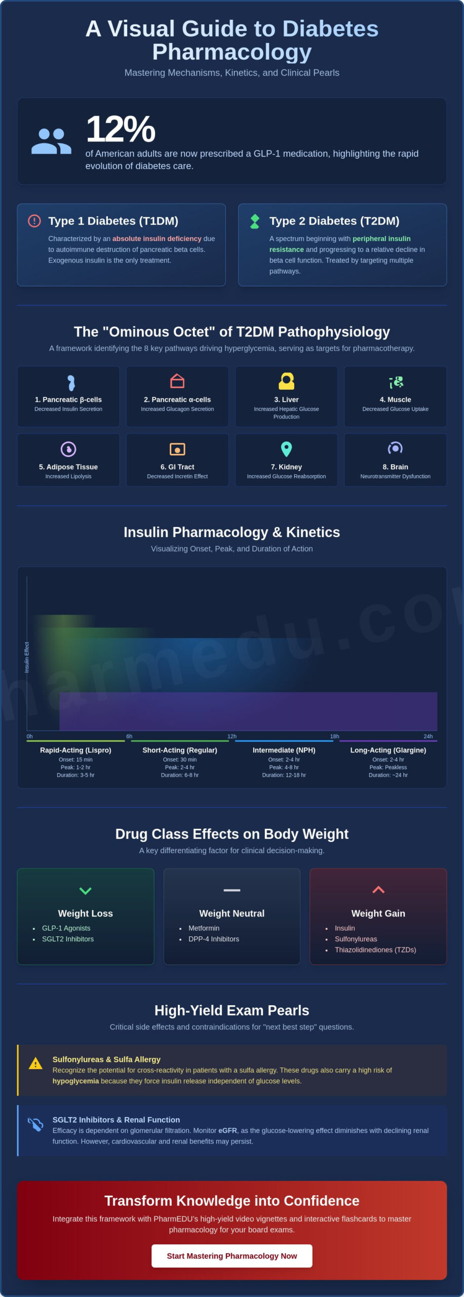 Pharmacology of Diabetes Medications Study Guide: 2026 Master Review
