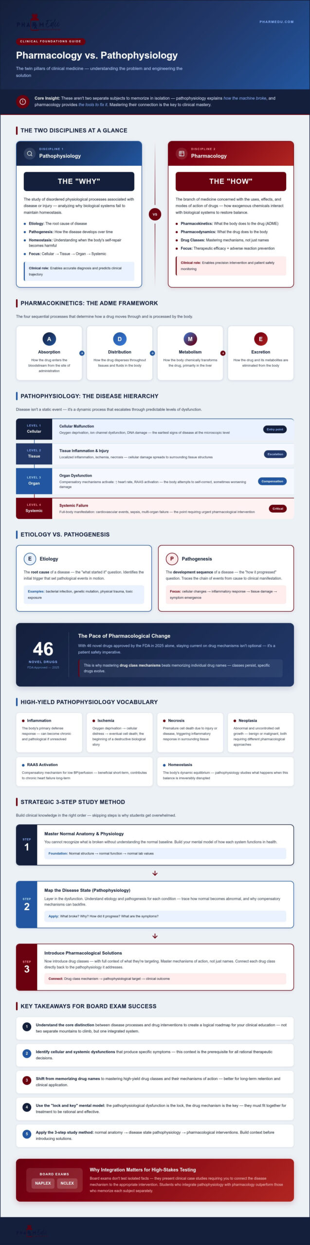 Pharmacology vs. Pathophysiology: The Ultimate Guide for Healthcare Students (2026)
